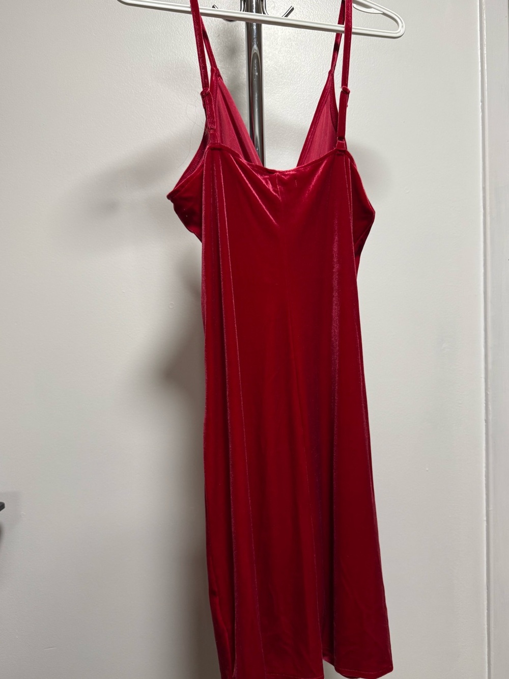Red Velvet Slip Dress
